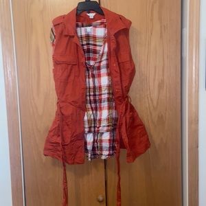 Women 2 piece top shirt/jacket est. 1946 size XL